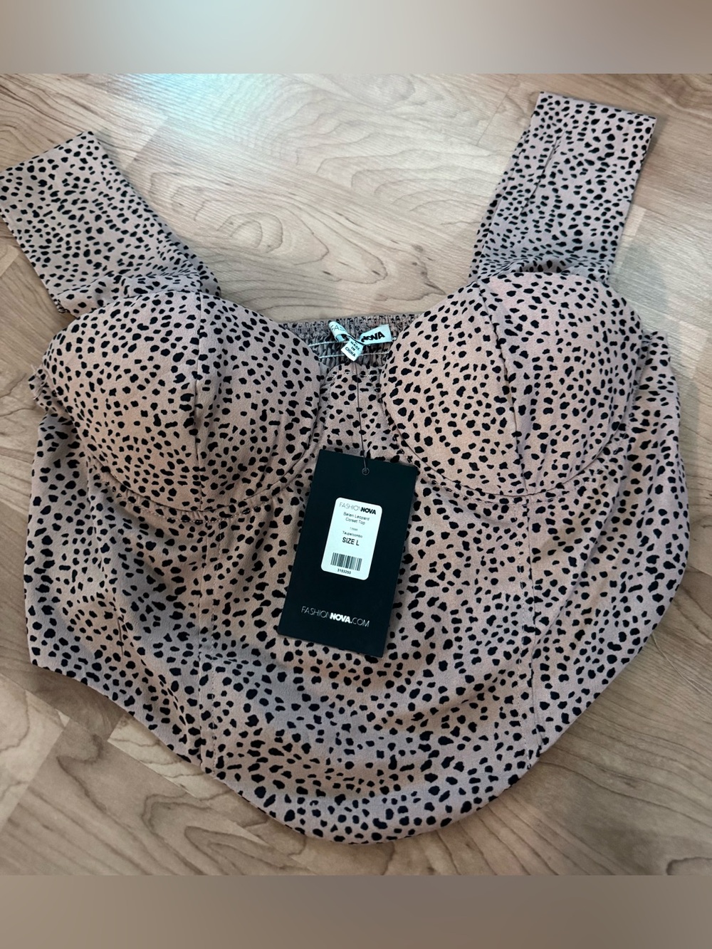 Fashion Nova Bustier Top Size Large